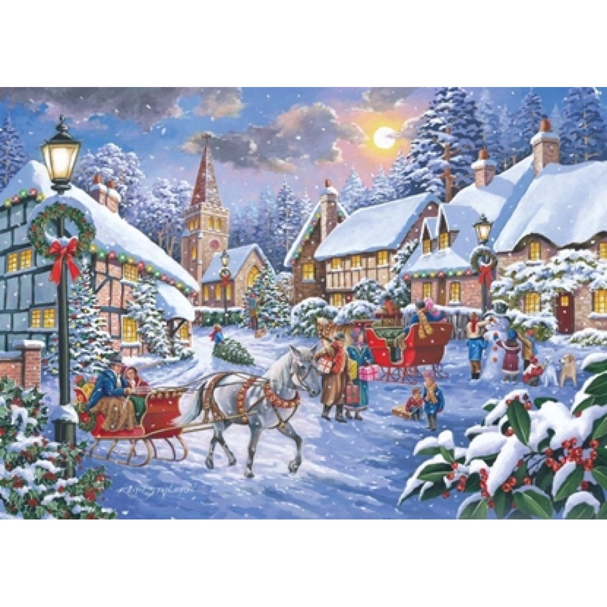 House of Puzzles 1000 Piece Jingle Bells - Framlingham Toy Shop